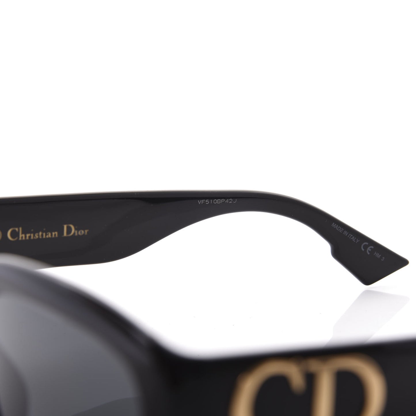 CHRISTIAN Acetate D Dior Sunglasses Black