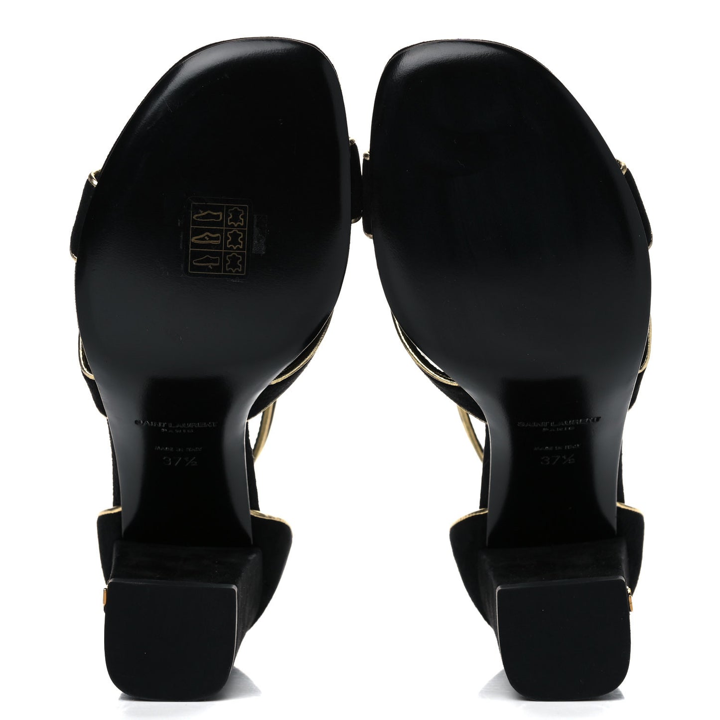 Suede Babies Sandals 37.5 Black