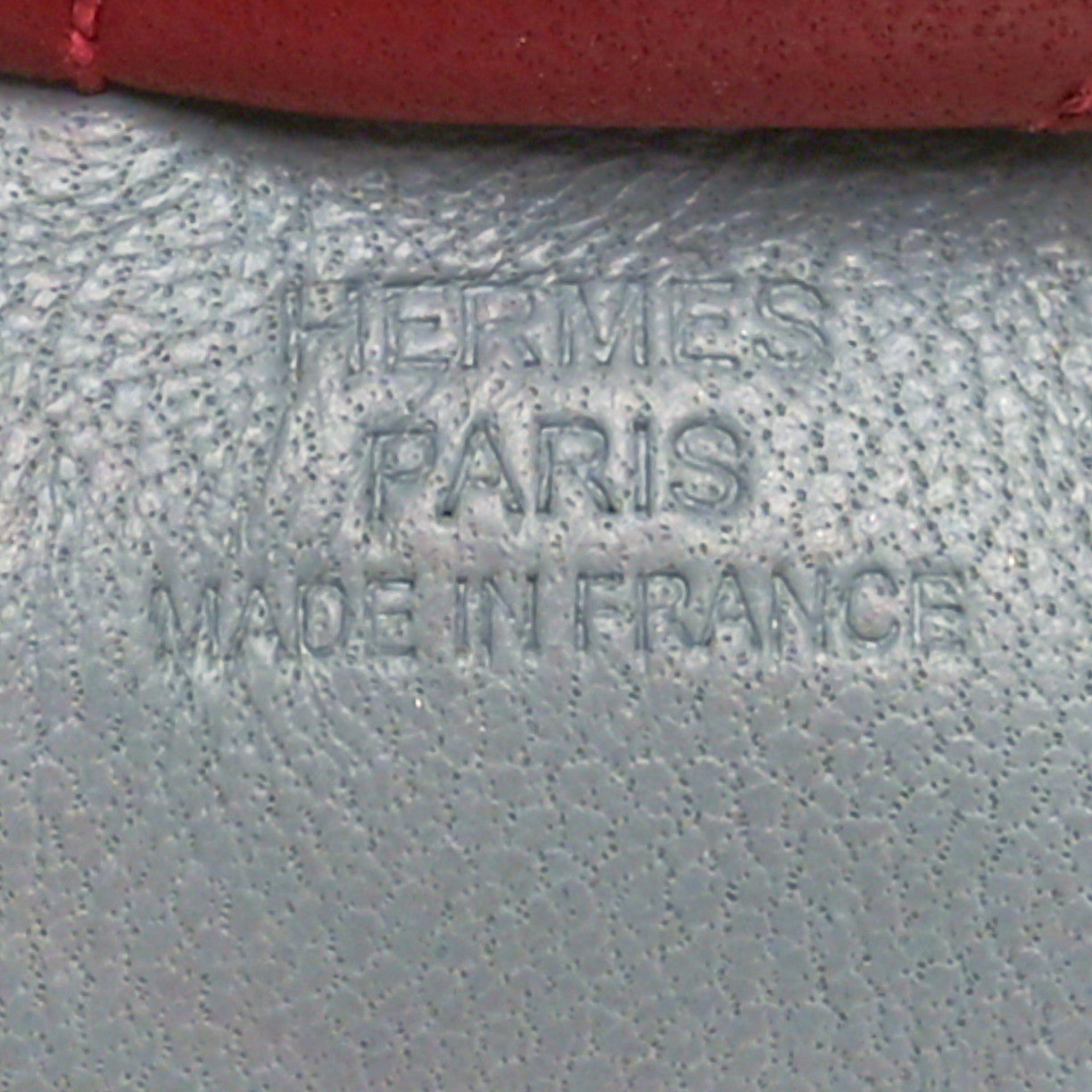 Hermes Milo Lambskin Grigri Rodeo Horse Bag Charm PM Bleu Glacier Curry Rouge H 3 of 5