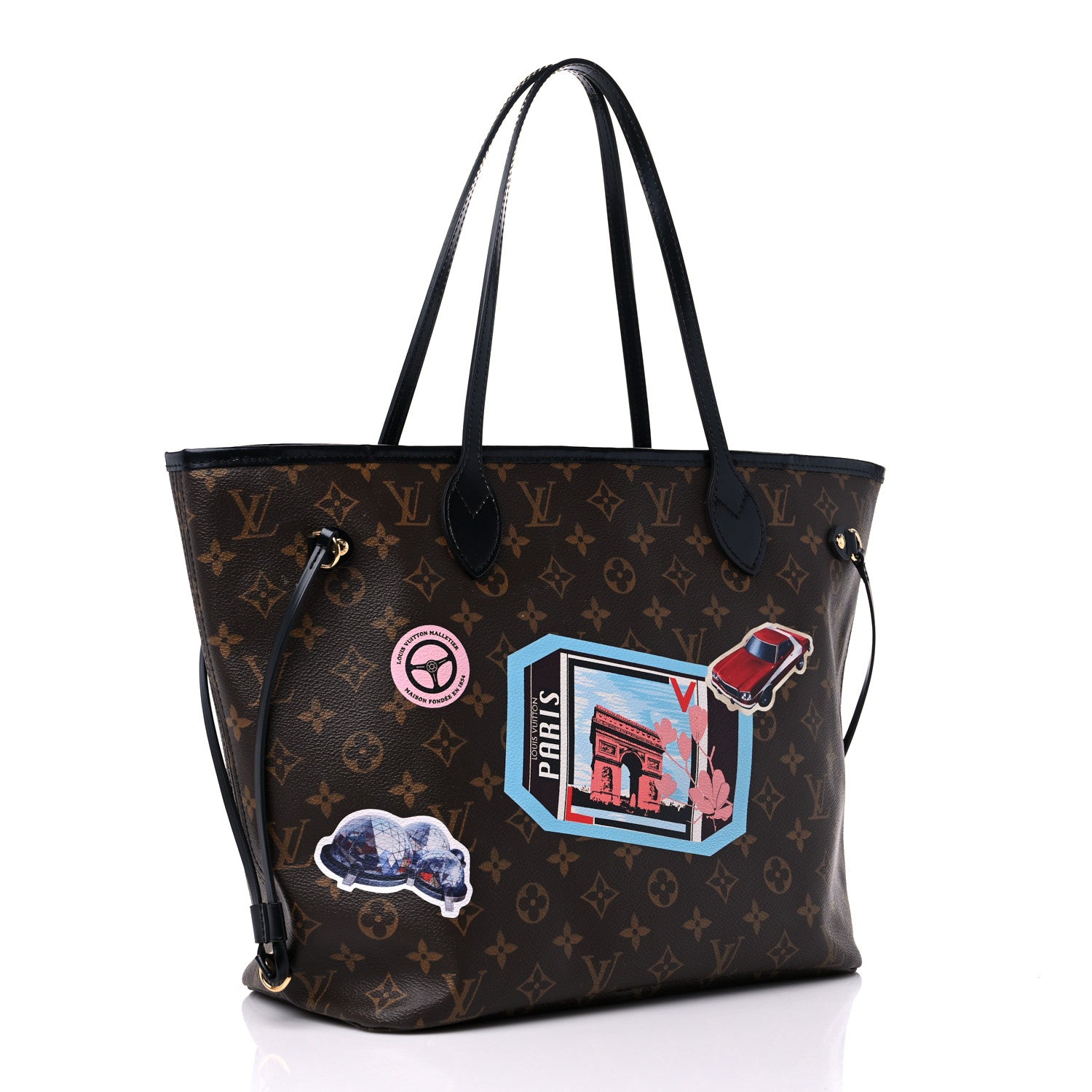 Louis Vuitton Monogram World Tour Neverfull MM 4 of 17