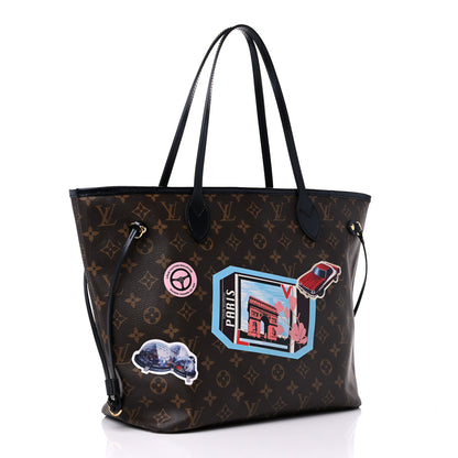 Louis Vuitton Monogram World Tour Neverfull MM 4 of 17