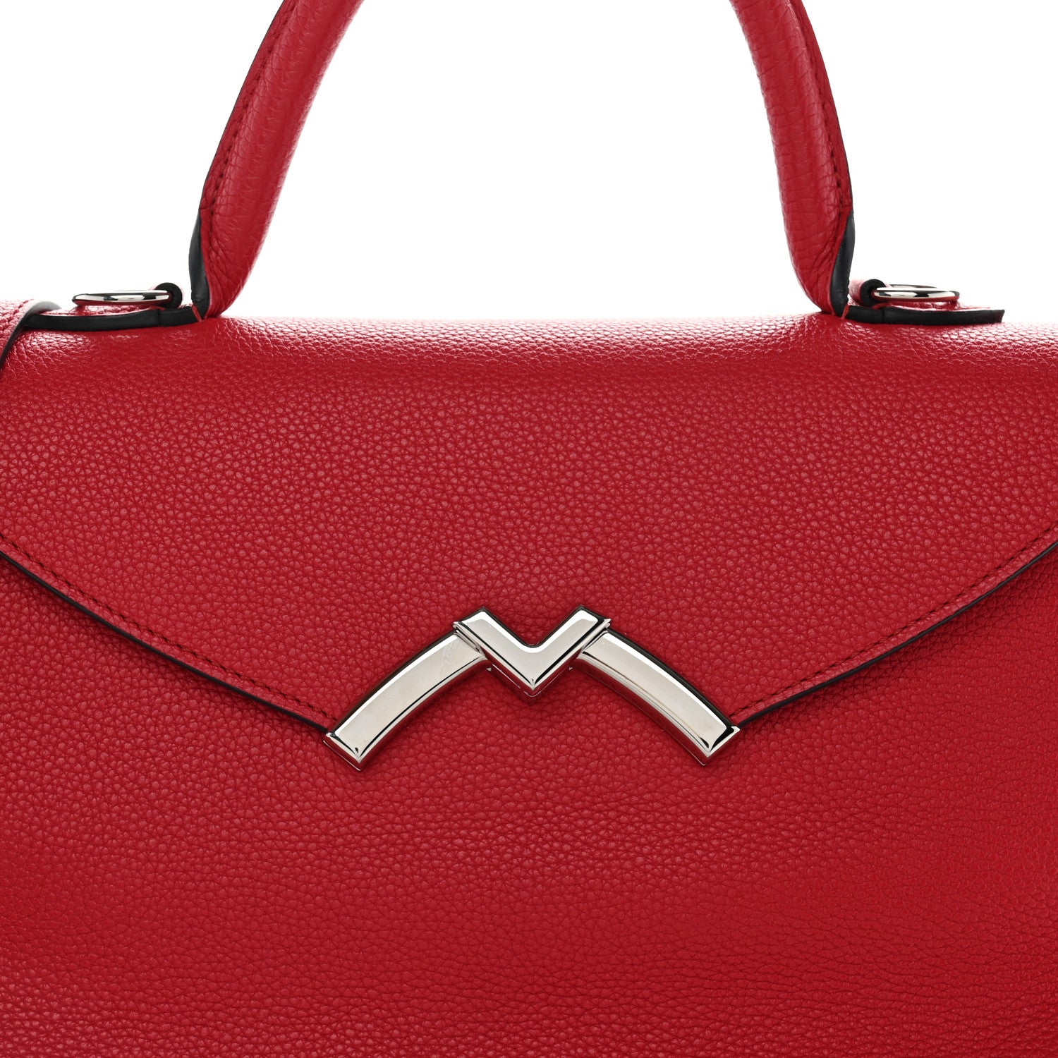 Moynat Taurillon Blush Calfskin Gabby MM  Red 6 of 11