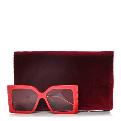Gucci Acetate Square Frame Wing Sunglasses GG0535S Red 8 of 8