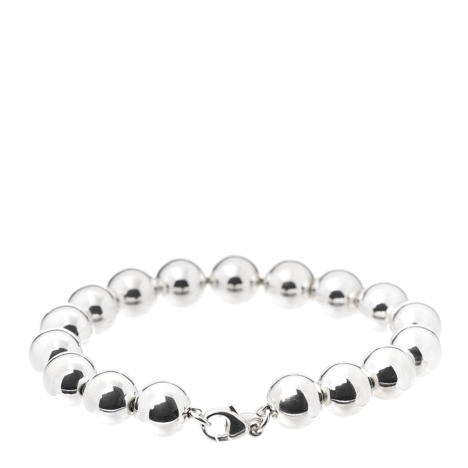 Tiffany Sterling Silver 10mm HardWear Ball Bracelet 3 of 6