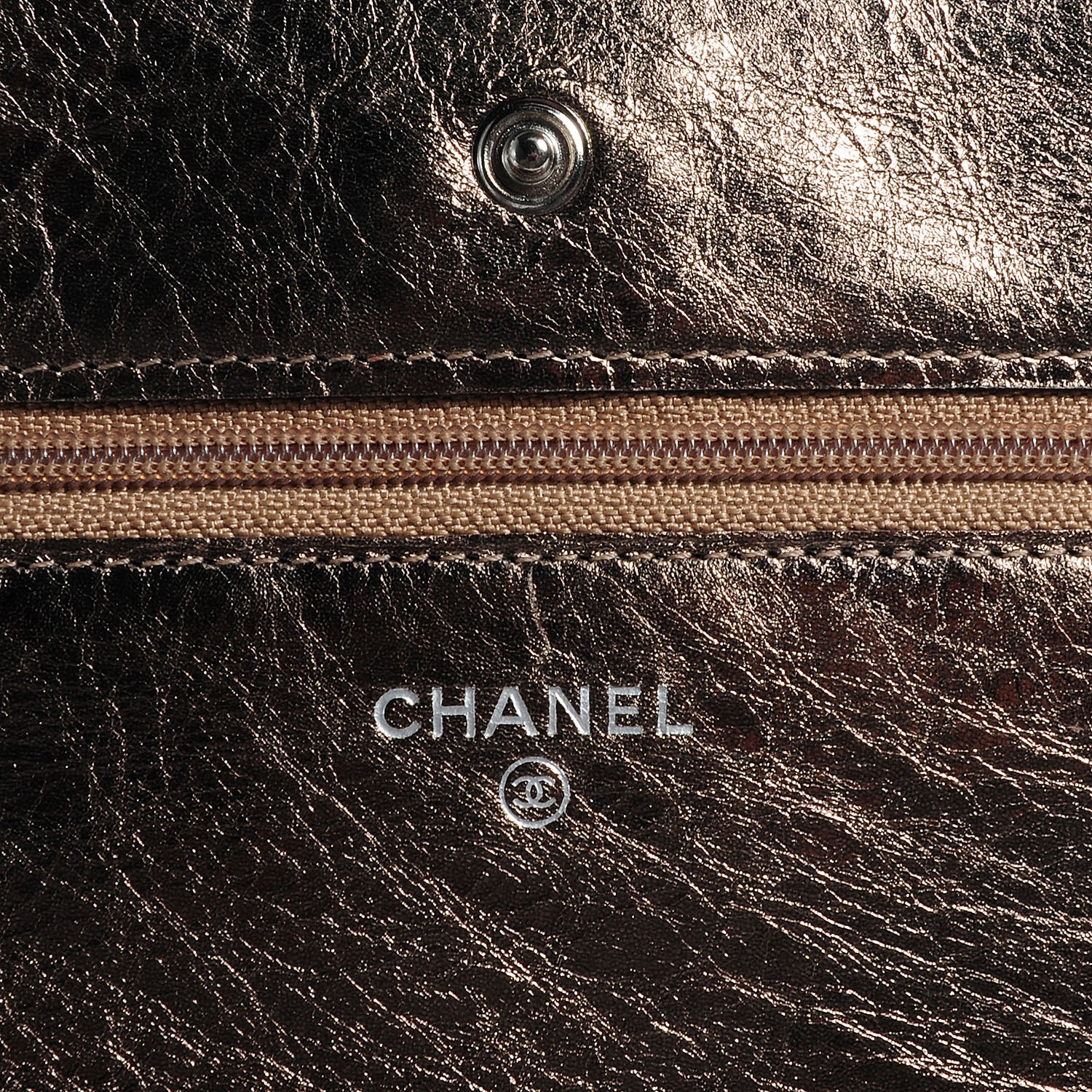 Chanel Metallic Reissue Wallet On Chain Bronze 5 of 8