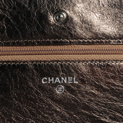 Chanel Metallic Reissue Wallet On Chain Bronze 5 of 8