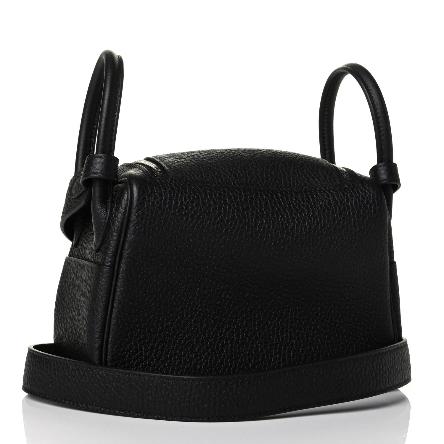 Hermes Taurillon Clemence Mini Lindy 20 Black 2 of 6