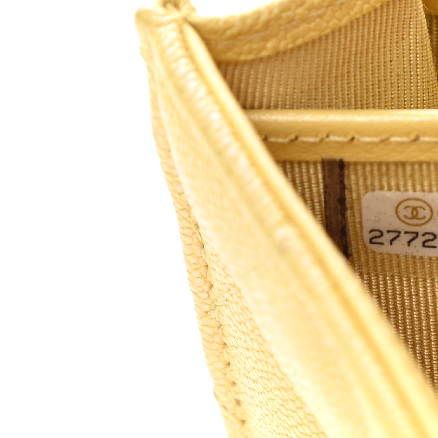 Chanel Iridescent Caviar Quilted Long Gusset Flap Wallet Yellow 8 of 9