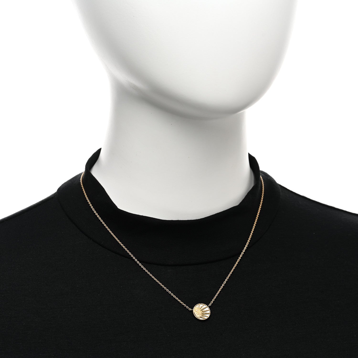 Christian Dior 18K Yellow White Gold Diamond Black Onyx Mother of Pearl Rose Celeste Pendant Necklace 2 of 7