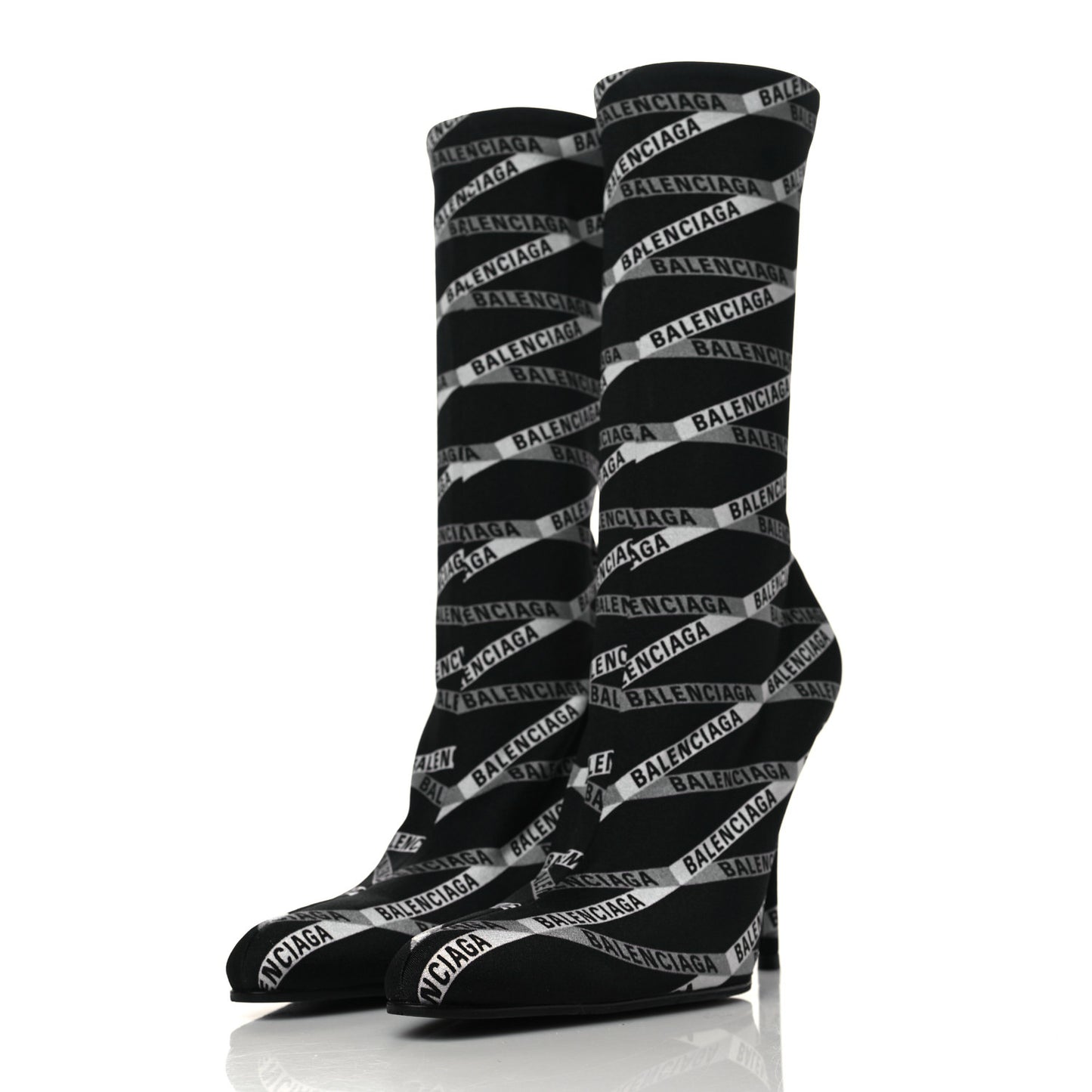 Spandex Losange Monogram 110mm Booties 37 Gris Black