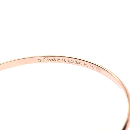 Cartier 18K Pink Yellow White Gold Trinity Bangle Bracelet 16 4 of 4