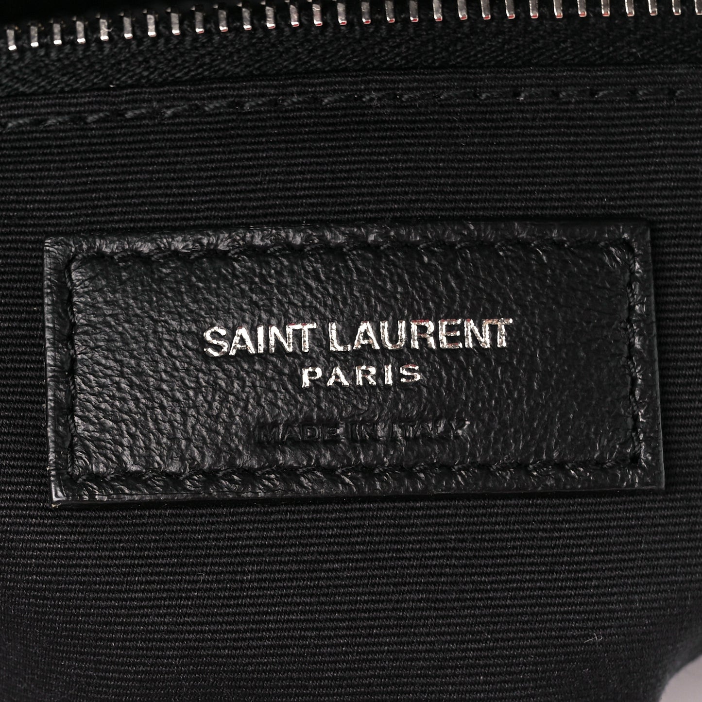 Lambskin Quilted Small Loulou Puffer Monogram Chain Satchel Black
