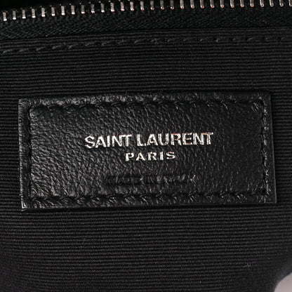 Saint Laurent Lambskin Quilted Small Loulou Puffer Monogram Chain Satchel Black 7 of 11
