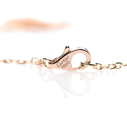 Cartier 18K Pink Gold Diamond XS Hearts and Symbols Necklace 5 of 5