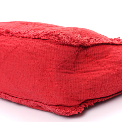 Chanel Canvas Large Double Face Shopping Tote Red 10 of 12