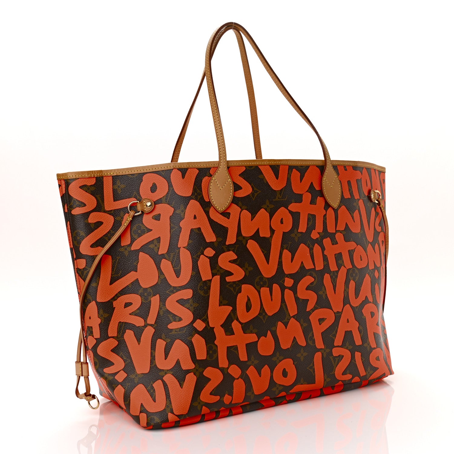 Louis Vuitton Monogram Graffiti Neverfull GM Orange 3 of 10