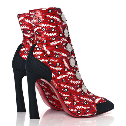 Christian Louboutin Gomme Ginzana Doudoune 100 Ankle Boots 39.5 Loubi Black 4 of 6