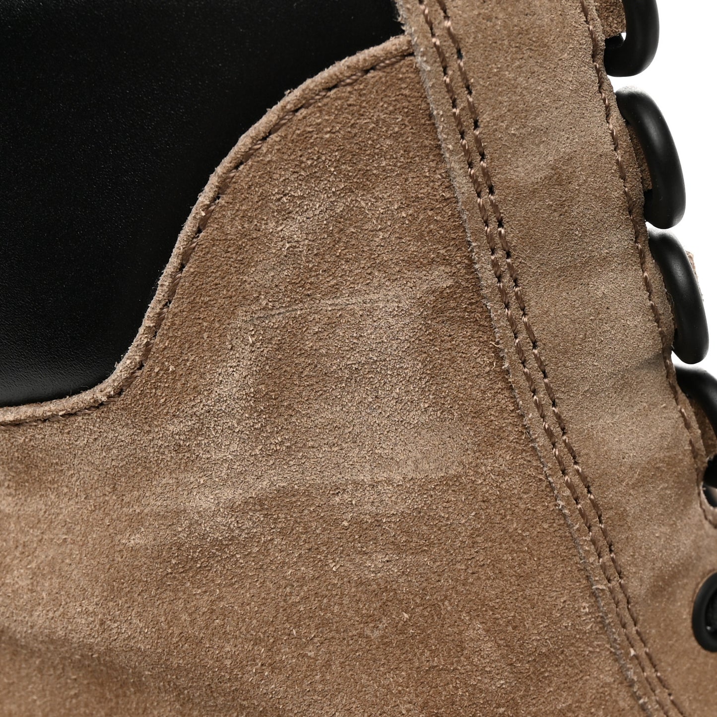 Suede Calfskin Monogram Laureate Platform Desert Boots 39.5 Taupe
