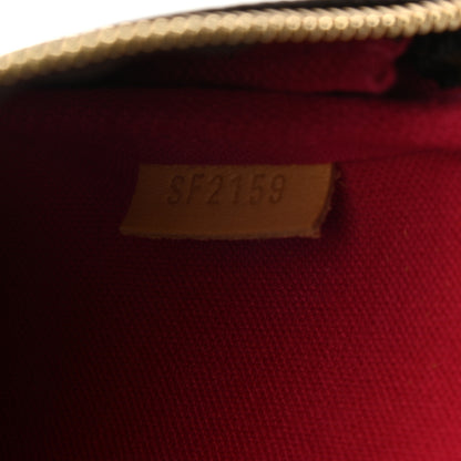 Louis Vuitton Monogram 2019 Christmas Animation Mini Courchevel Pochette Accessories Fuchsia 9 of 9