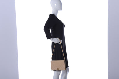 Chanel Lambskin Quilted Small Single Flap Beige 2 of 21