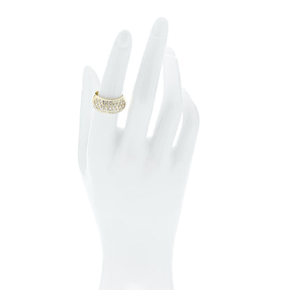 Parker & West by FASHIONPHILE 18K Yellow Gold Diamond 1.68ctw Five Row Ring 53 6.5 2 of 10