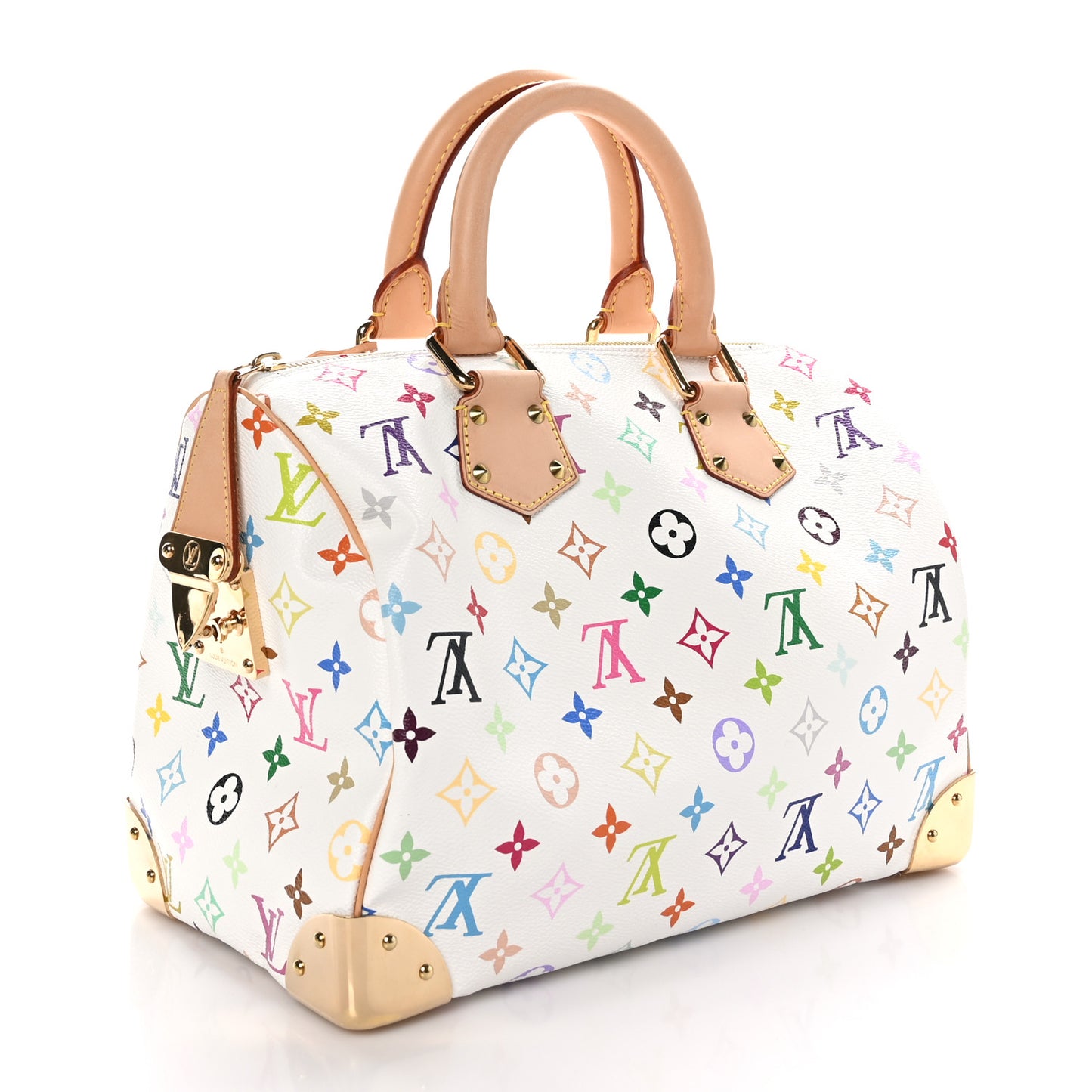 Monogram Multicolor Speedy 30 White