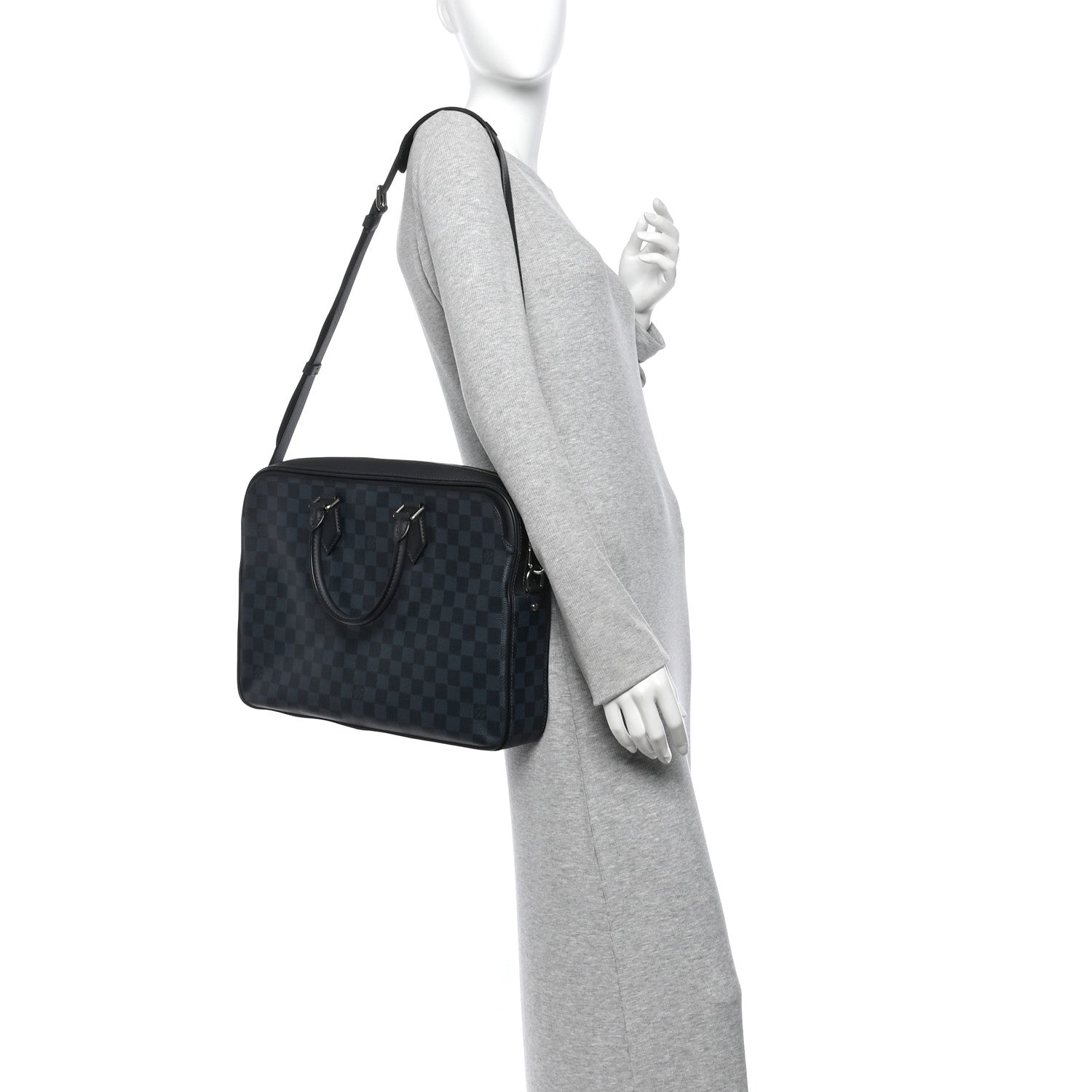 Louis Vuitton Damier Cobalt Dandy MM Briefcase 2 of 10
