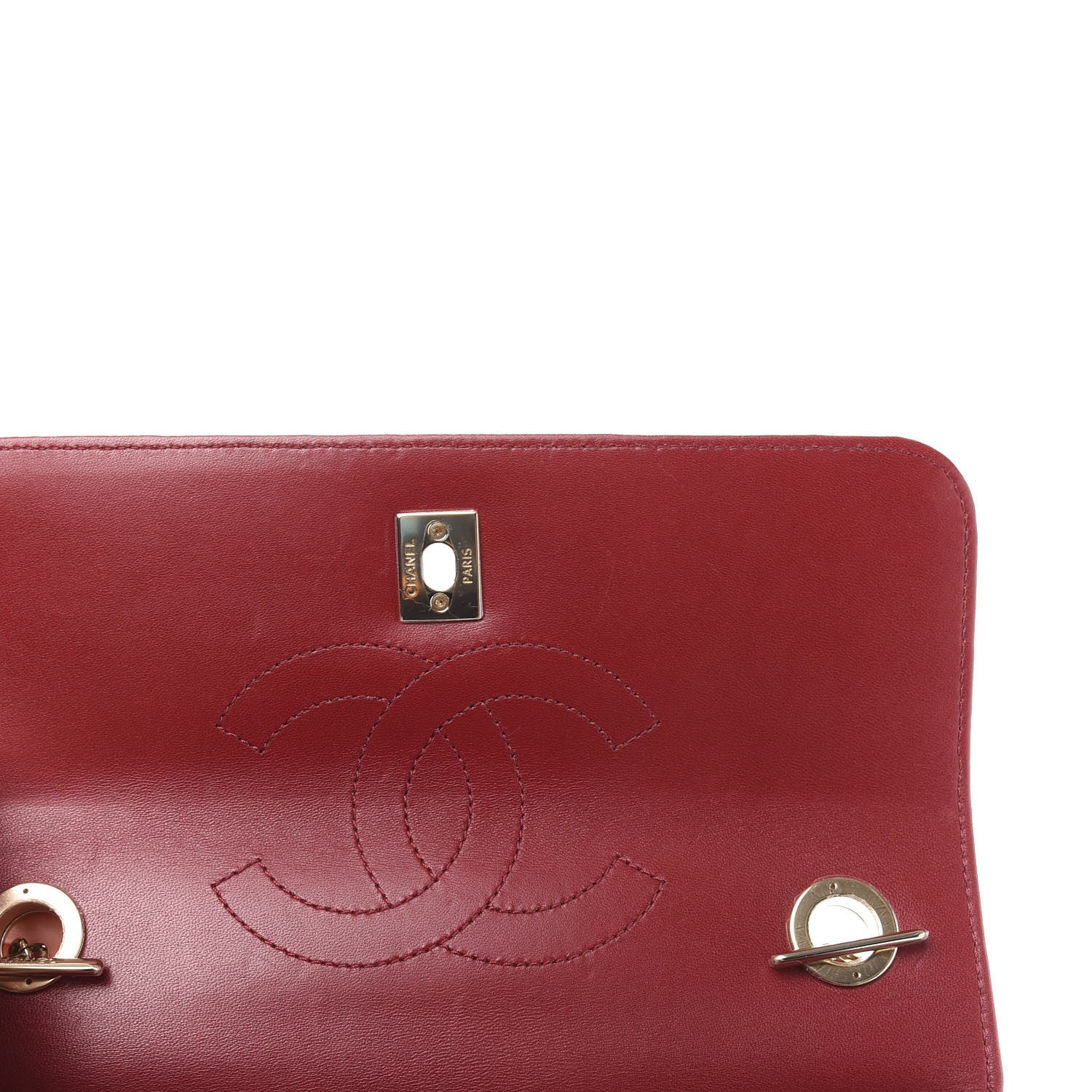 Chanel Lambskin Quilted Small Trendy CC Flap Dual Handle Bag Red 8 of 14