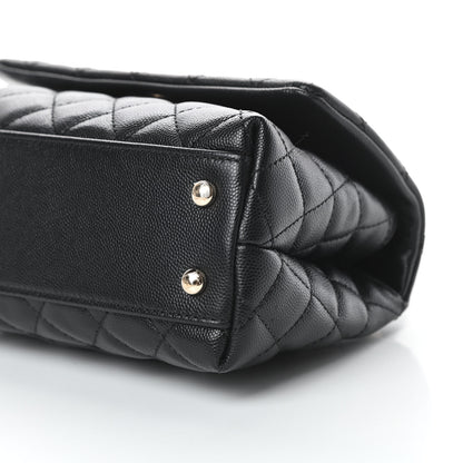 Chanel Caviar Quilted Mini Coco Handle Flap Black 10 of 11