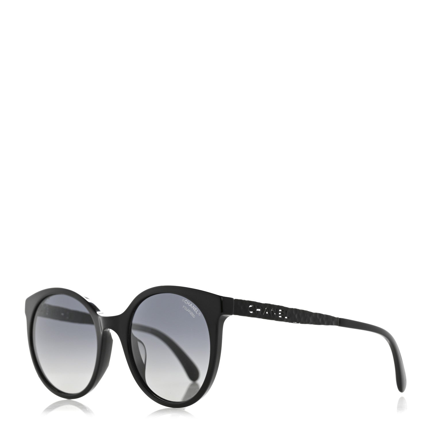 Chanel Acetate Metal Polarized Pantos Sunglasses 5440-A Black 1 of 9