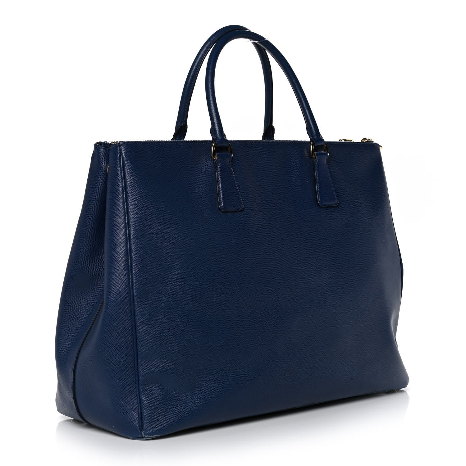 Prada Saffiano Lux Extra Large Galleria Double Zip Tote Bluette 4 of 15