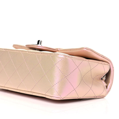 Chanel Iridescent Calfskin Quilted Mini Rectangular Flap Pink 10 of 12