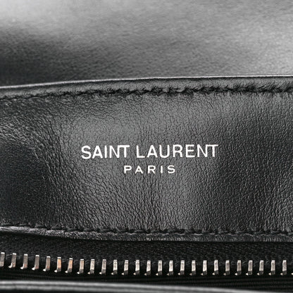 Saint Laurent Calfskin Y Quilted Monogram Toy Loulou Crossbody Bag Black 6 of 11