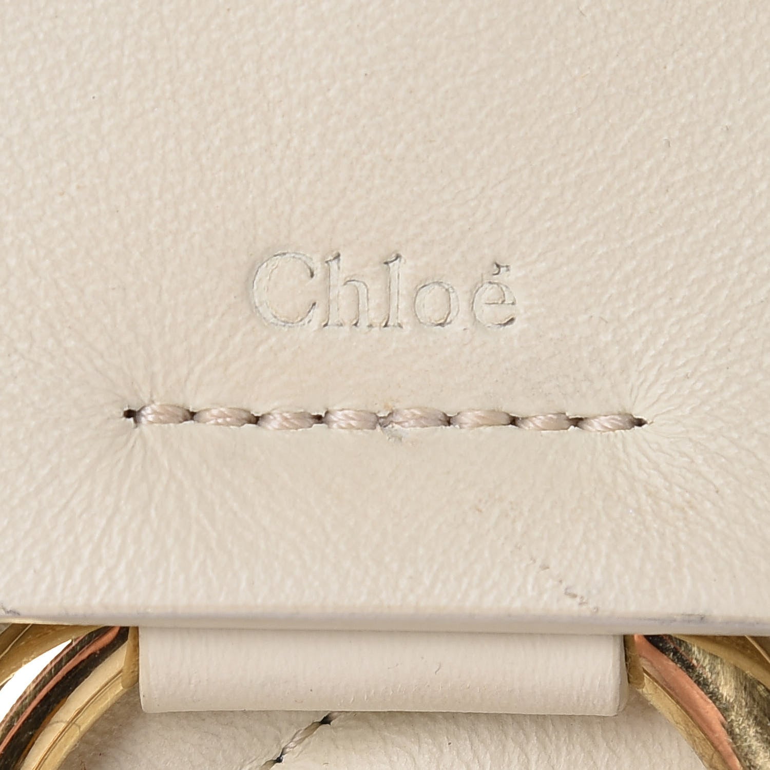Chloe Calfskin Quilted Mini Faye Backpack Natural White 8 of 14
