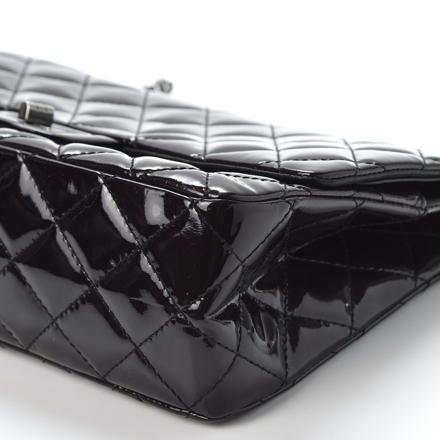 Chanel Patent Quilted 2.55 Reissue 227 Flap Black 6 of 9