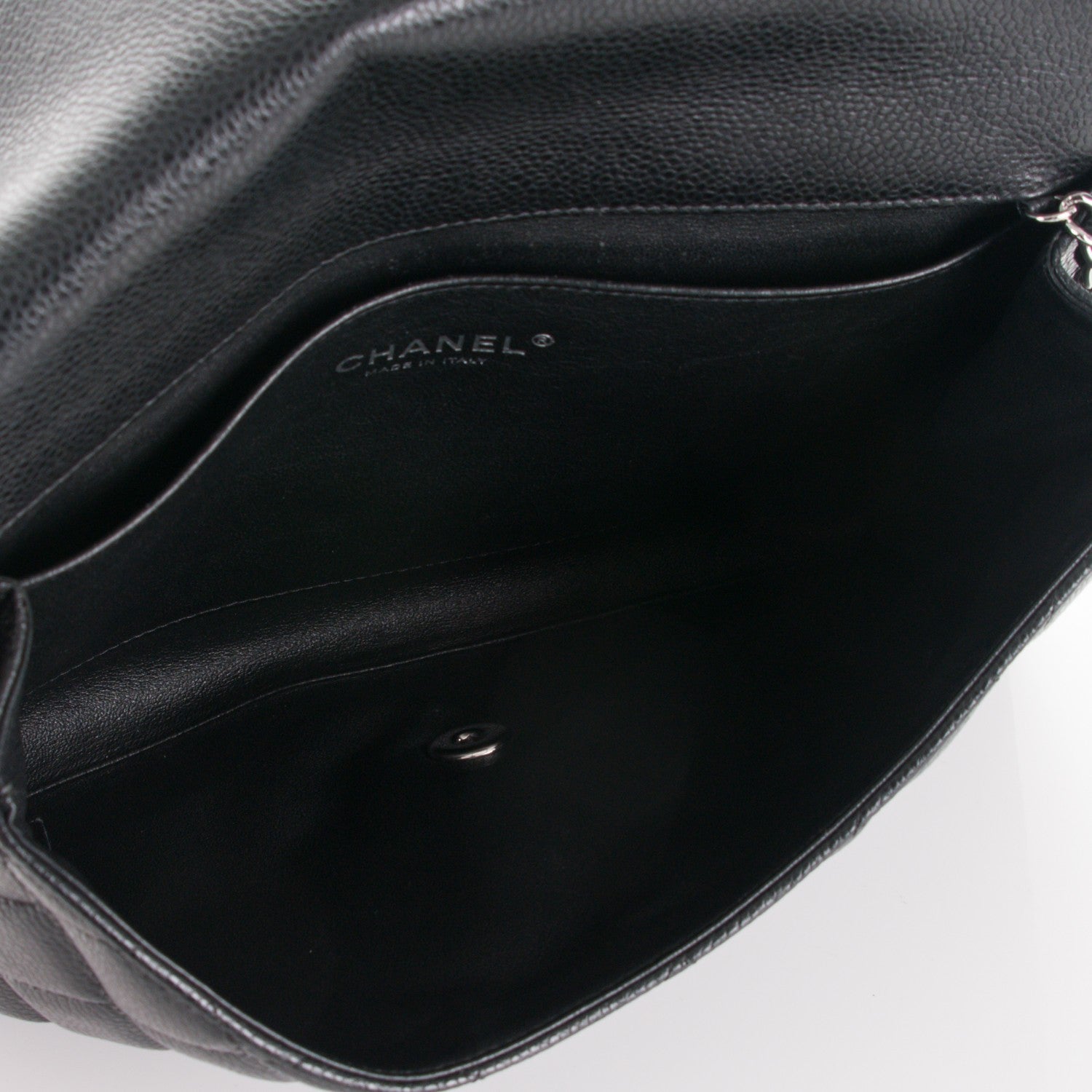 Chanel Caviar Quilted Clutch With Chain Flap Black 5 of 7