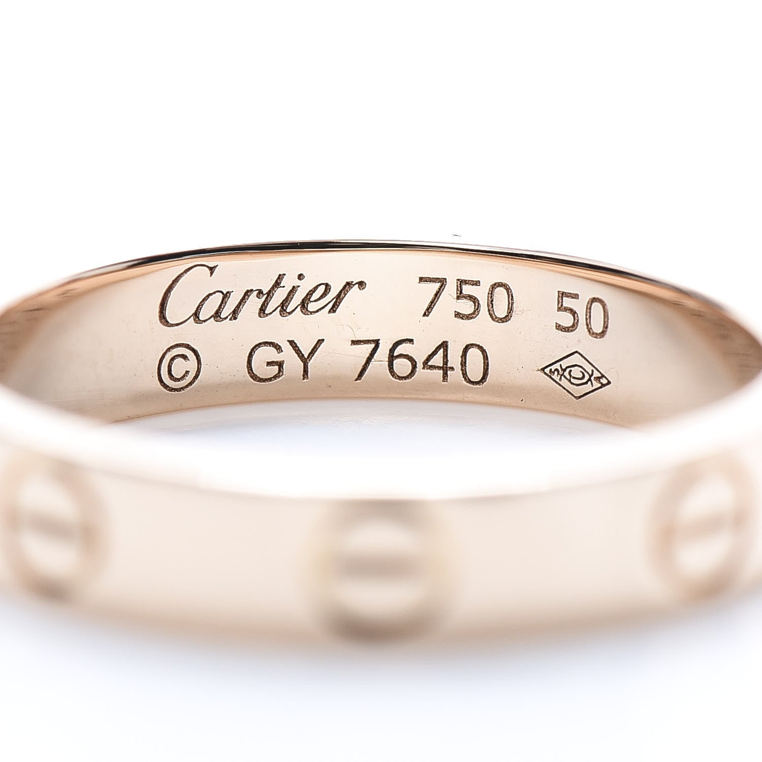 Cartier 18K Pink Gold 3.5mm LOVE Wedding Band Ring 50 5.25 4 of 4