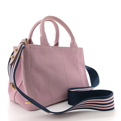 Prada Canapa Small Logo Tote Alabastro White 3 of 13