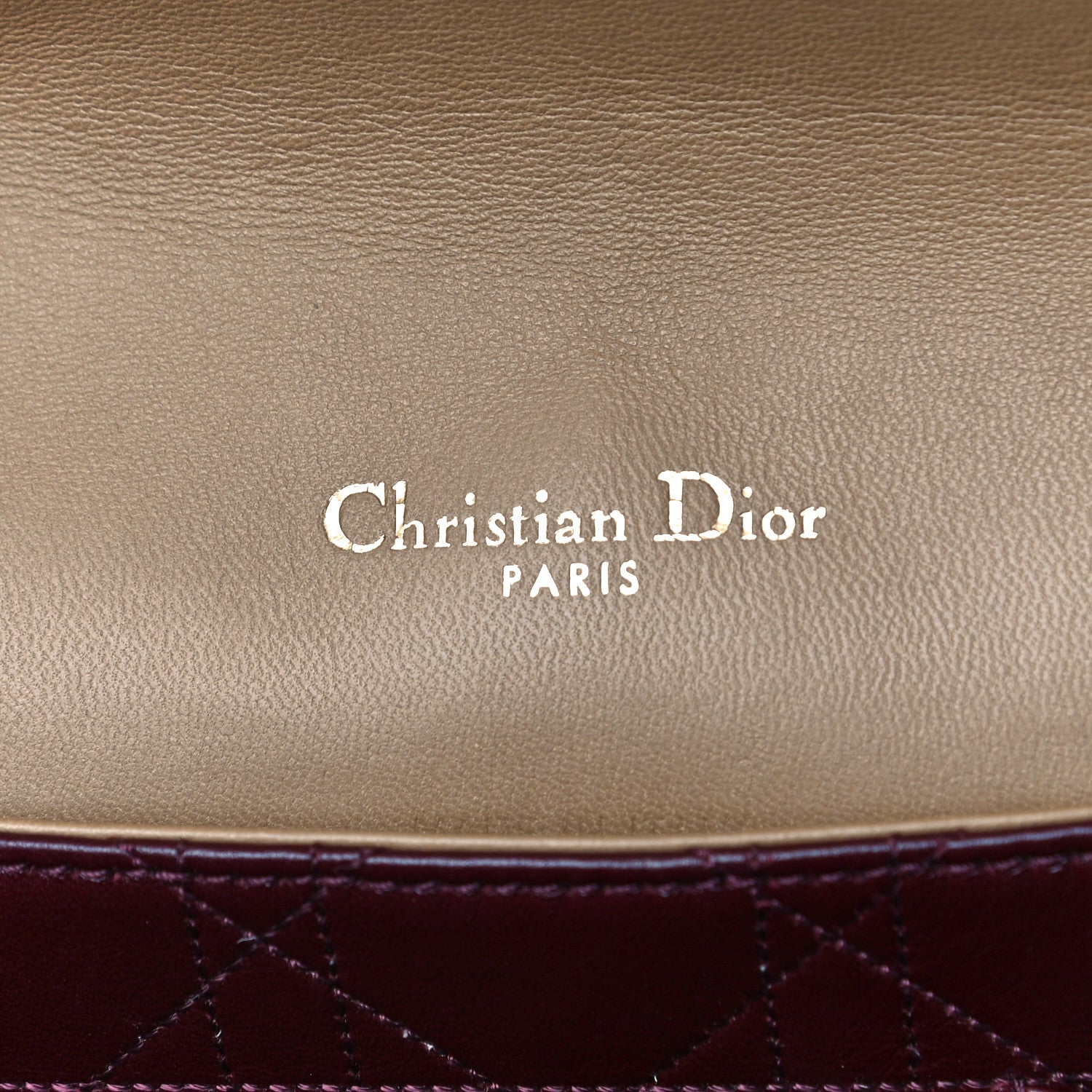 Christian Dior Lambskin Cannage Large Miss Dior Flap Beige 8 of 10
