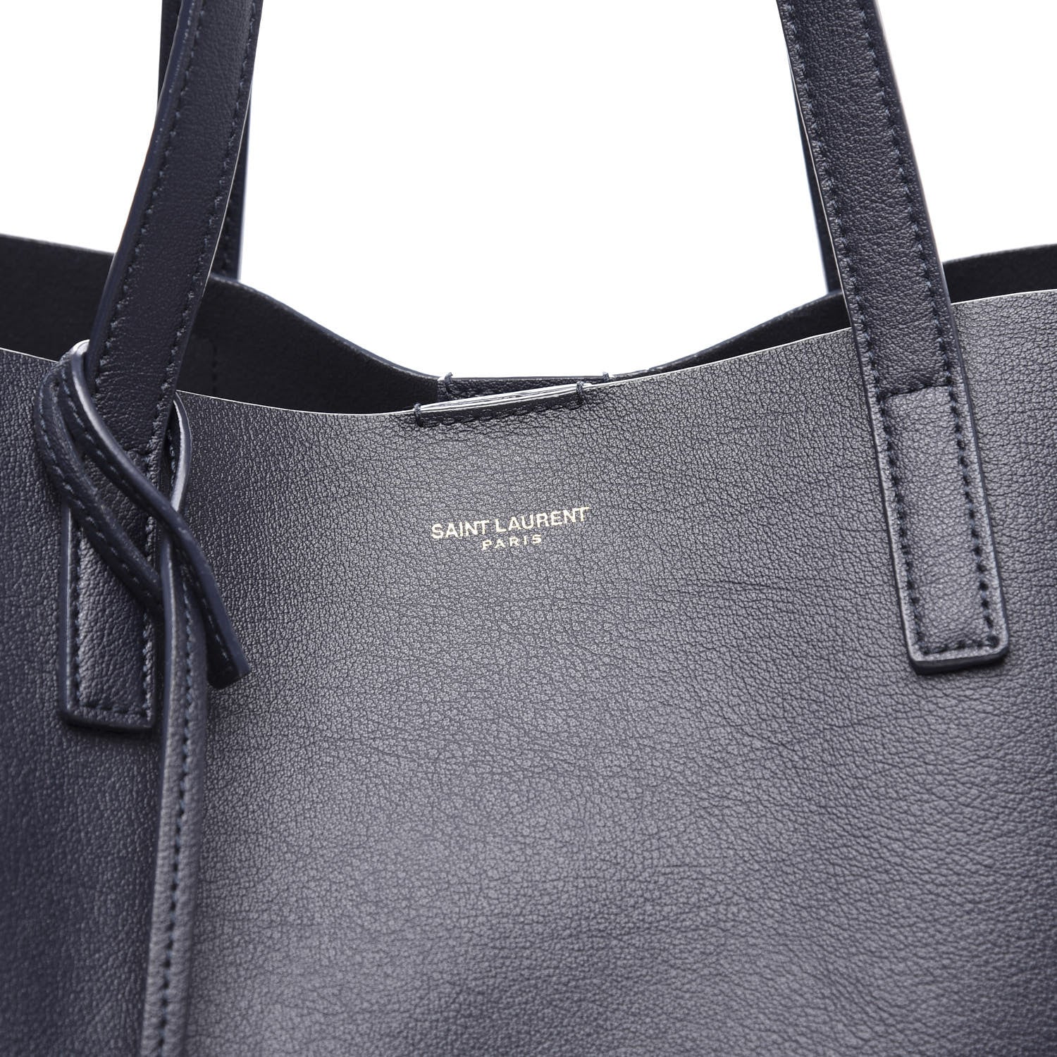 Saint Laurent Calfskin Large Shopping Tote Black 13 of 13