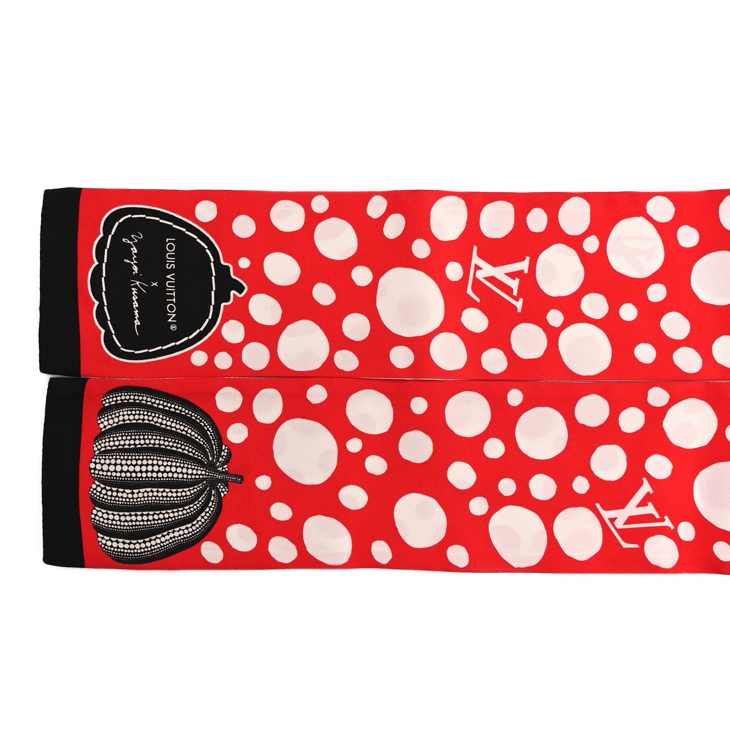 LV x YK Infinity Dots Bandeau Red White