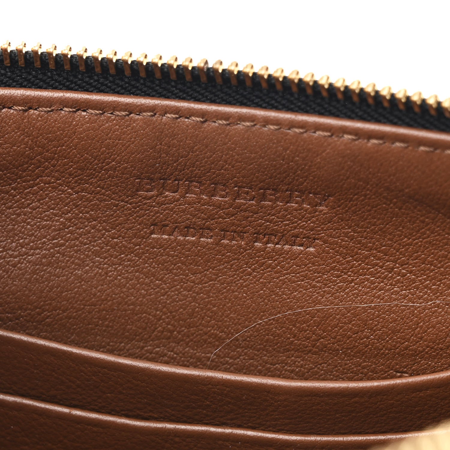 Burberry Horseferry Check Peyton Crossbody Clutch Bag Brown 6 of 10