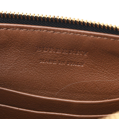 Burberry Horseferry Check Peyton Crossbody Clutch Bag Brown 6 of 10