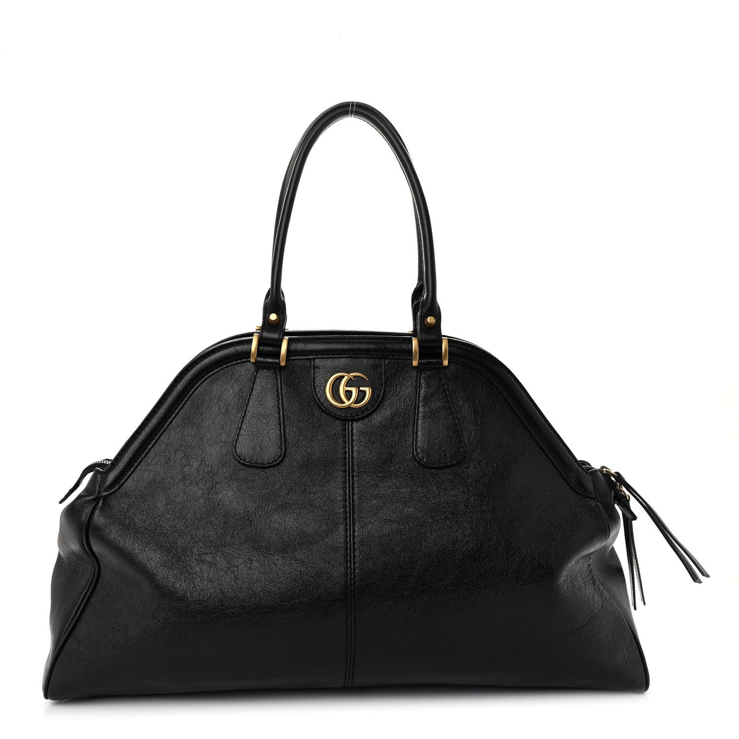 Gucci Calfskin Large Re(Belle) Top Handle Bag Black 1 of 9