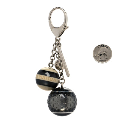 Louis Vuitton Mini Lin Bag Charm Black 2 of 3