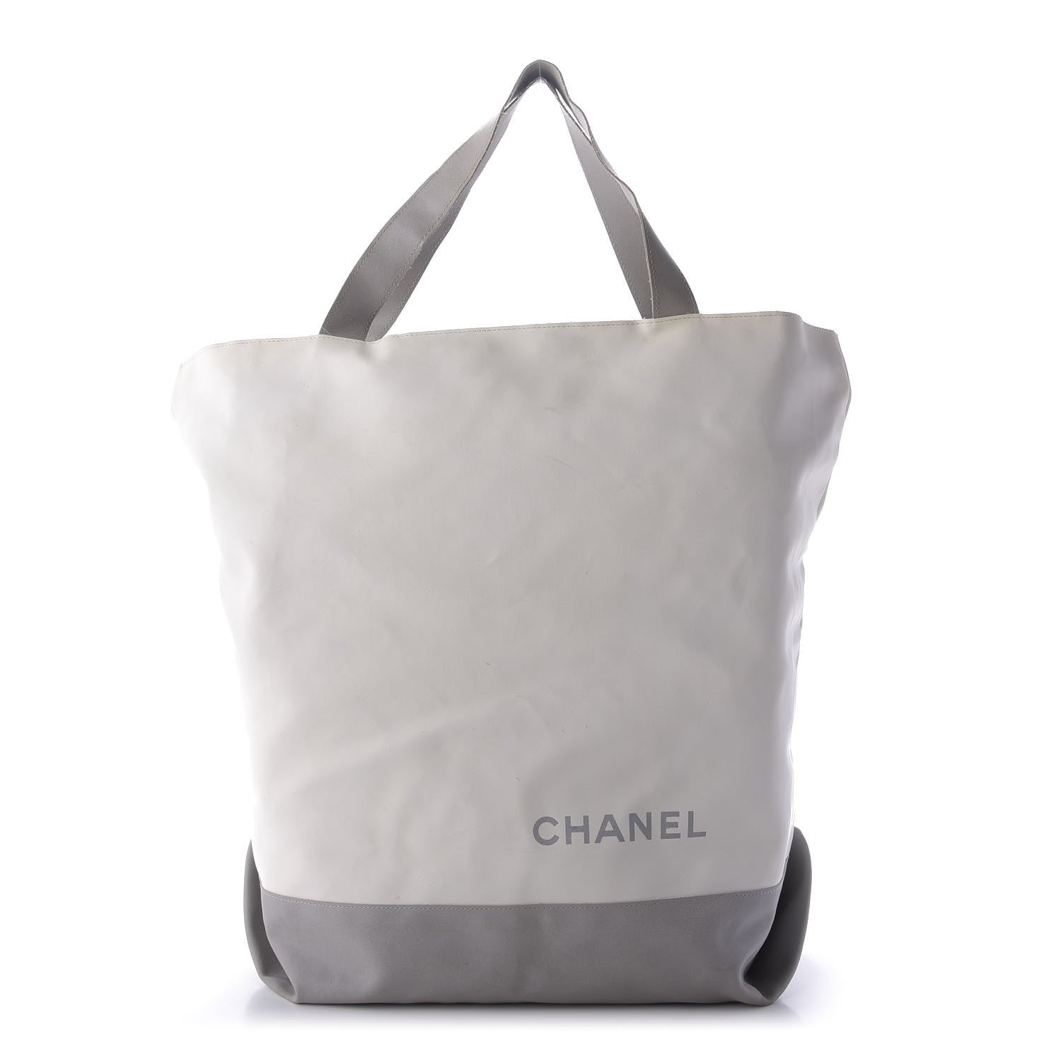 Chanel Canvas Sport Tote Grey White 1 of 10