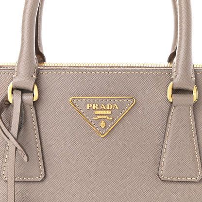 Prada Saffiano Mini Galleria Double Zip Tote Argilla 8 of 10