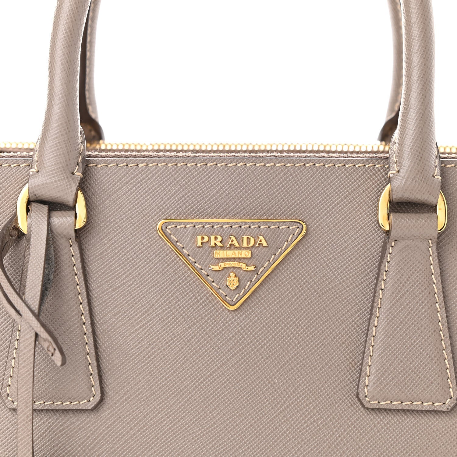 Prada Saffiano Mini Galleria Double Zip Tote Argilla 8 of 10