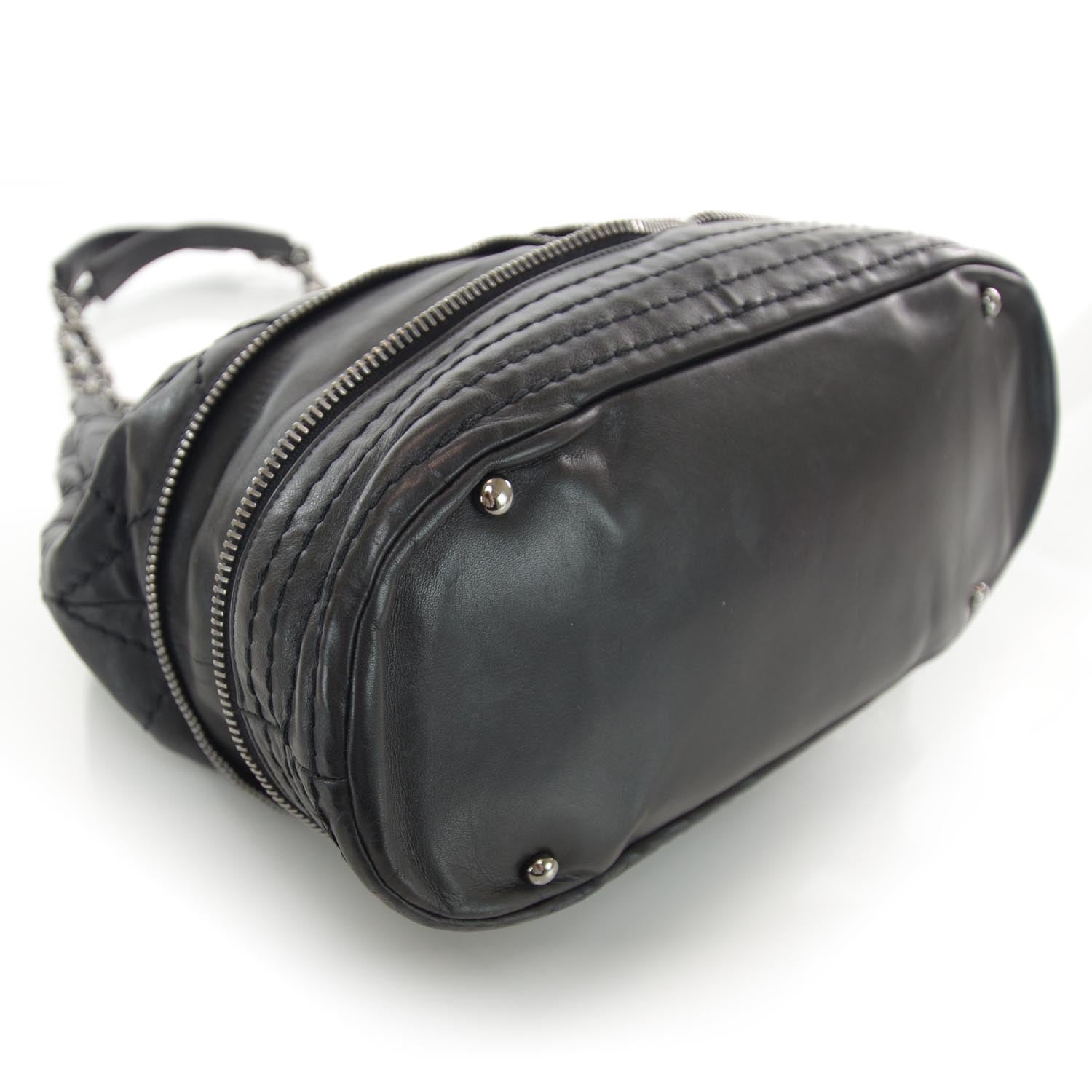 Chanel Lambskin Expandable Tote Black 4 of 8