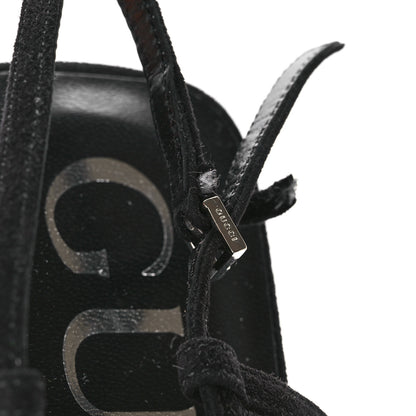 Gucci Tela Retino Kid Scamosciato Crystal GG Monogram Square G Slingback Flat 37 Black 9 of 10